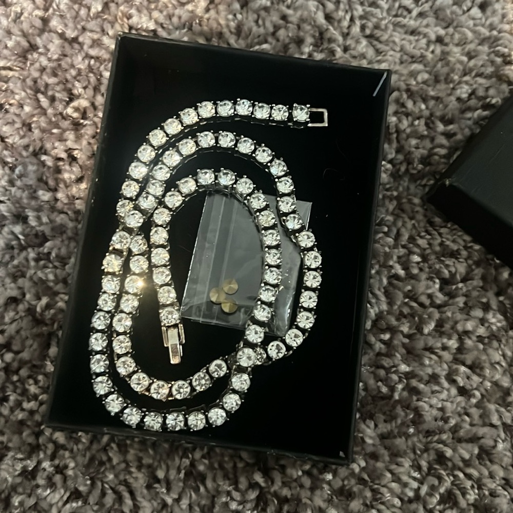 HH Bling Empire Iced Out Chains for Men Silver and Gold Diamond Tennis